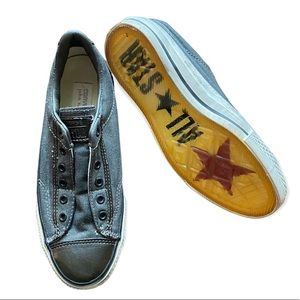 2 for $50 Converse John Varvatos canvas slip on sneakers gray chuck taylors